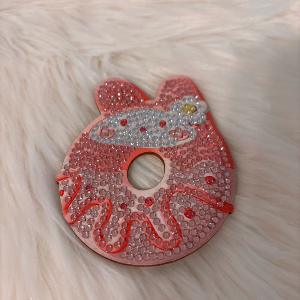 Handmade My Melody Pink Diamond Painting Coaster
